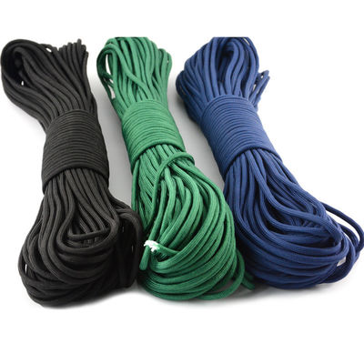 100FT 4mm 7 núcleos Cordão paraquedas sobrevivência Poliéster 550 Paracord corda e versátil
