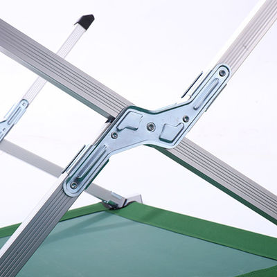 Cama dobrável de alumínio exterior 600d Oxford Camping
