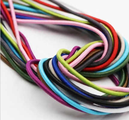 Cordão de choque de bungee elástico de alta resistência 4 mm 5 mm Cordão de bungee preto durável e flexível