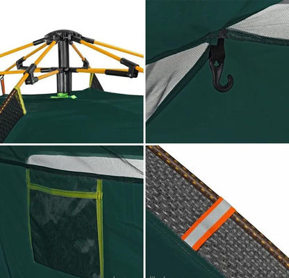 Pedido personalizado para exterior portátil automático impermeável tenda de acampamento estilo 2 portas