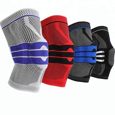 DFR357 Sleeve de joelho de silicone profissional para correr Sleeve de compressão
