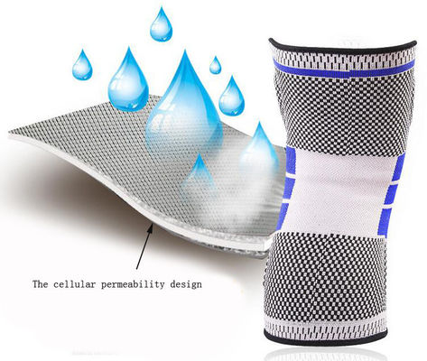 DFR357 Sleeve de joelho de silicone profissional para correr Sleeve de compressão