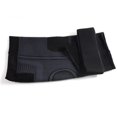 Brace de suporte de manga de nylon adaptável para proteção do joelho cinza ajustável