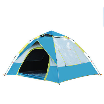 Tendas portáteis de lona impermeáveis e automáticas Tenda Glamping ao ar livre com 2 portas