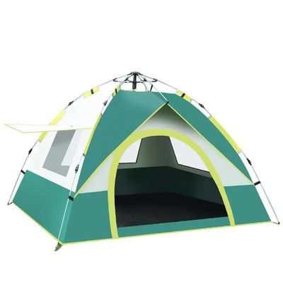 Tendas portáteis de lona impermeáveis e automáticas Tenda Glamping ao ar livre com 2 portas