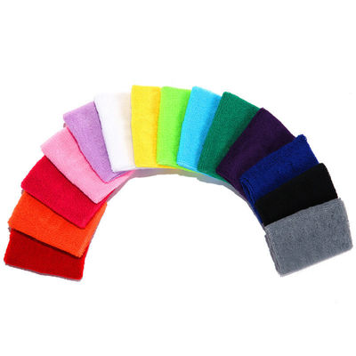 Opção de personalização Pulseira esportiva de algodão para adultos Pulseira de tênis respirável Pulseira de suor