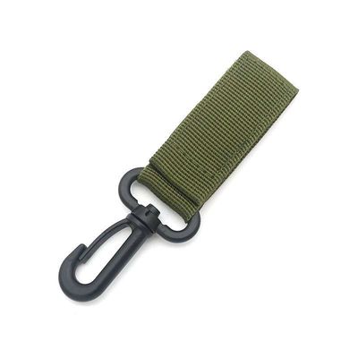 Chave de chave de poliéster personalizada cordas Carabiner Key Holder essencial para acampamento ao ar livre