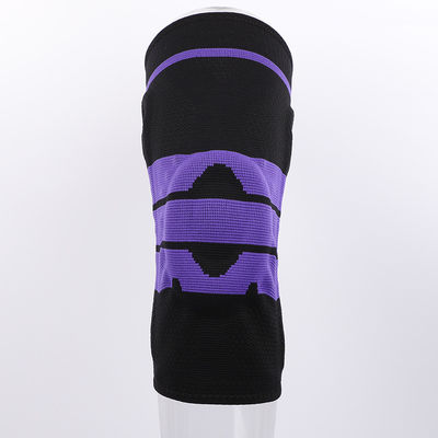 Sport Nylon Silicone Knee Pad Compressão Knee Support Brace para Proteção de Basquetebol