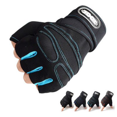 Luvas de ciclismo personalizadas de meio dedo para adultos Respiráveis e absorventes de umidade