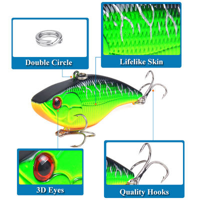 Isca 3D de Olho Artificial 6 Gancho Minnow iscas de pesca de plástico duro iscas de natação para pescadores