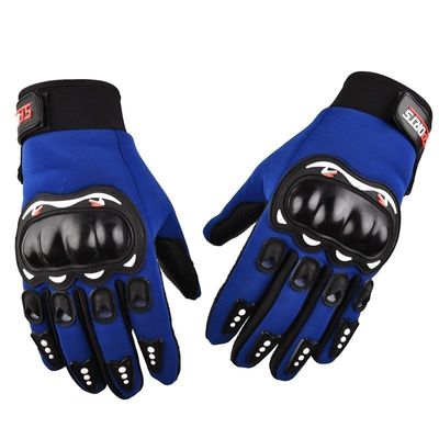 Adultos Luva de motocicleta de dedos inteiros de exterior Luva táctica de couro antiderrapante personalizada