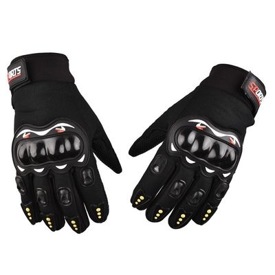 Adultos Luva de motocicleta de dedos inteiros de exterior Luva táctica de couro antiderrapante personalizada