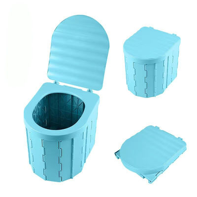 Pedido personalizado EUA Acampamento ao ar livre Toilet de plástico dobrável portátil para viagens