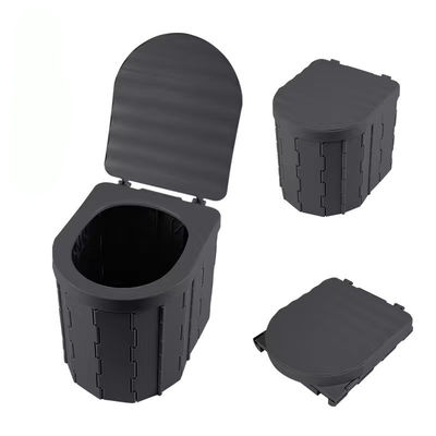 Pedido personalizado EUA Acampamento ao ar livre Toilet de plástico dobrável portátil para viagens