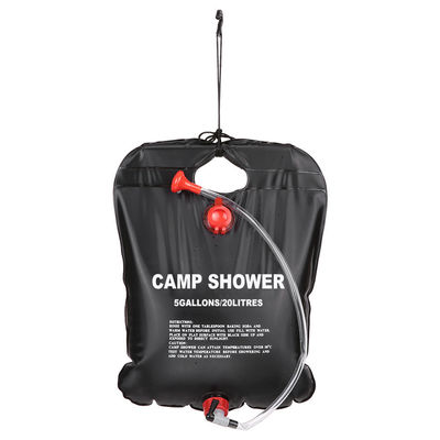 Duche de acampamento com aquecimento solar de 20L, portátil, ao ar livre