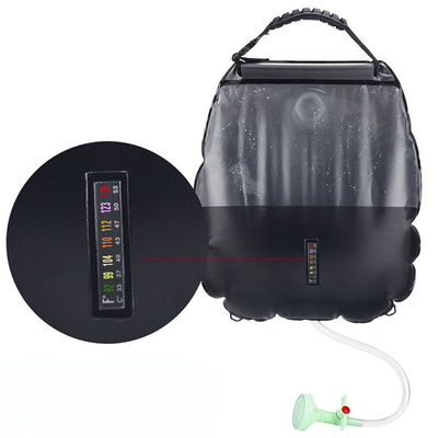 Saco de chuveiro com aquecimento solar de 20L para acampamento ao ar livre Kit de acessórios de chuveiro portátil