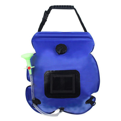 Saco de chuveiro com aquecimento solar de 20L para acampamento ao ar livre Kit de acessórios de chuveiro portátil