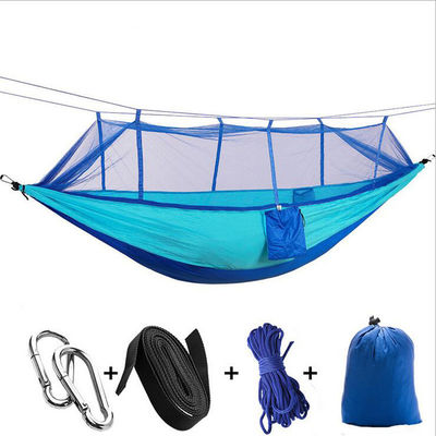 2 Pessoas Paraquedas portáteis Nylon Hammock de acampamento com mosquiteiro e custo de envio