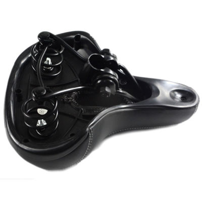 Confortável PU Leather Mountain Bike Seat Cushion Waterproof Road Wide Bike Saddle