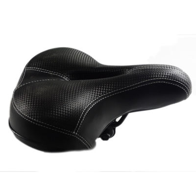 Confortável PU Leather Mountain Bike Seat Cushion Waterproof Road Wide Bike Saddle