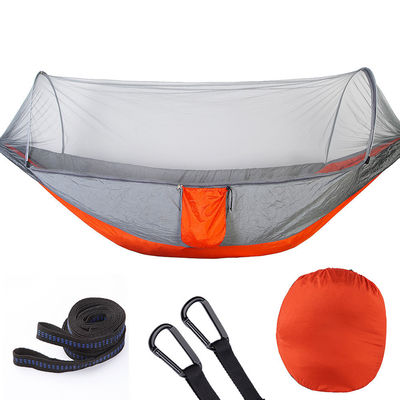 Amarração automática de acampamento de nylon aberta com rede de mosquitos impermeável e versátil
