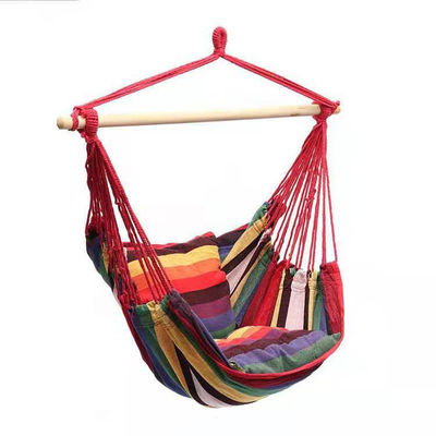 Cadeira de hammock de jardim pendurada Cadeira balançante de algodão compacta e confortável para viajar