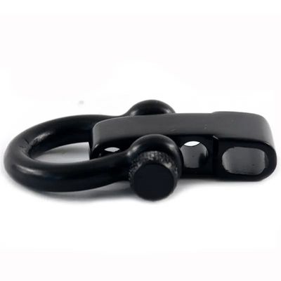 Pulseira paracorda de aço inoxidável com cadeado U ajustável e filamentos metálicos em forma de D