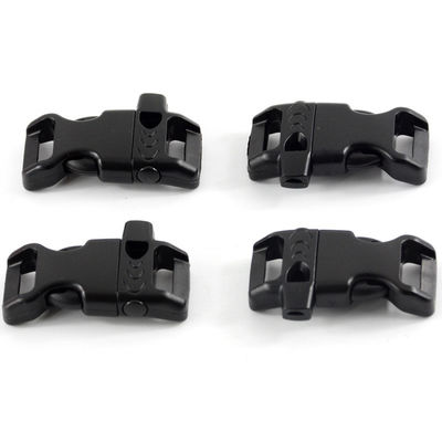 15mm Curved Side Release Paracord Whistle Buckle em embalagem Tamanho 3.00cm * 2.00cm * 0.50cm