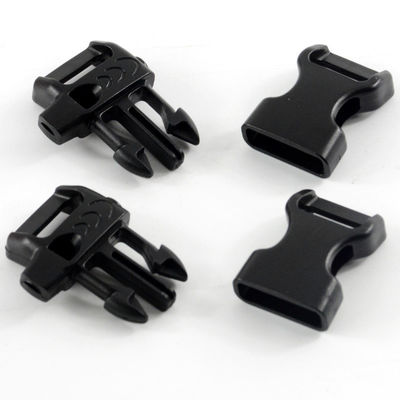 15mm Curved Side Release Paracord Whistle Buckle em embalagem Tamanho 3.00cm * 2.00cm * 0.50cm