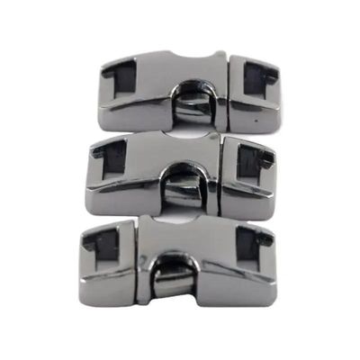 Prata 3/8&quot; Fixação lateral de Metal para Bracelete Paracord 30 dias de garantia de reembolso