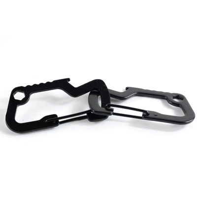GSD201 Multifunção EDC Tactical Carabiner Hook Chave de liga de zinco para acesso rápido