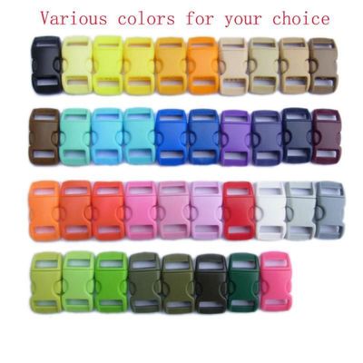 Coloured Plastic 10mm Paracord Curved Side Release Buckle e Tempo de Entrega Estimado