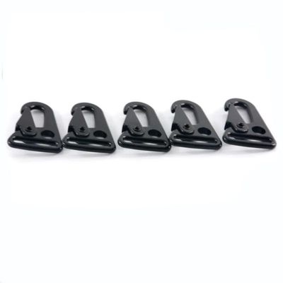 Custo de Envio Ligação de zinco 25mm Chave de Chave Snap Hook Carabiner preto HK Clipe para sacos