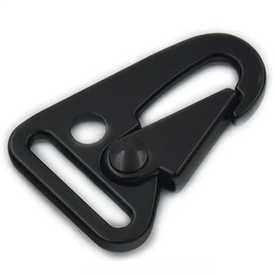 Custo de Envio Ligação de zinco 25mm Chave de Chave Snap Hook Carabiner preto HK Clipe para sacos