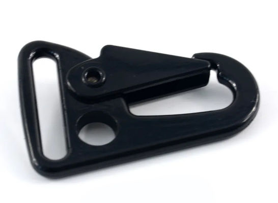 Custo de Envio Ligação de zinco 25mm Chave de Chave Snap Hook Carabiner preto HK Clipe para sacos