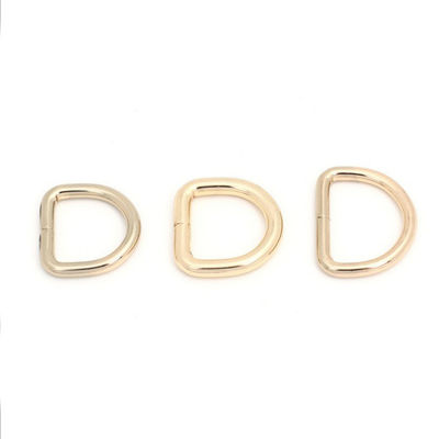 US 20mm 25mm Metal D de ouro anel Bolsa de fecho Acessórios com Política de devolução de 30 dias