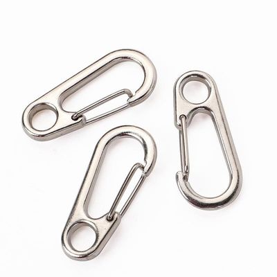 Mini Alumínio EDC Carabiner Clip Keychain Key Ring Snap Hook Pacote Peso Bruto 0,050kg