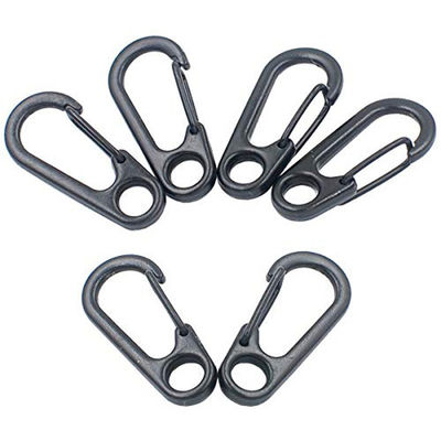 Mini Alumínio EDC Carabiner Clip Keychain Key Ring Snap Hook Pacote Peso Bruto 0,050kg