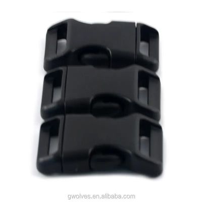 15mm/20mm Paracord de plástico Fivela com desenho curvo e 5/8 &quot; necessidades de liberação lateral
