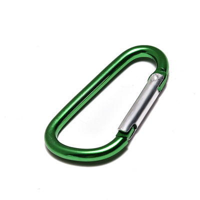 5cm D Forma de Alumínio Carabiner Redondo Outdoor Primavera Snap Hooks e resistente para outdoor
