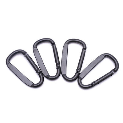 Custo de envio Alumínio Flat D Ring Metal Keychain Carabiner Hook amostras US 1/Piece