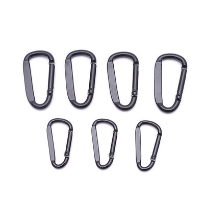 Custo de envio Alumínio Flat D Ring Metal Keychain Carabiner Hook amostras US 1/Piece