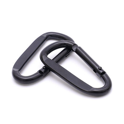 Custo de envio Alumínio Flat D Ring Metal Keychain Carabiner Hook amostras US 1/Piece