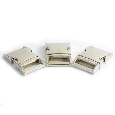 WET689 20mm Metal Release Curved Buckle Zinc Alloy Side Release Buckle para bolsa de mão