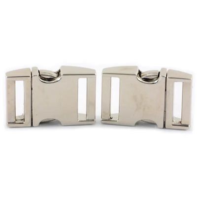 WET689 20mm Metal Release Curved Buckle Zinc Alloy Side Release Buckle para bolsa de mão