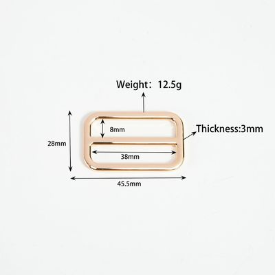 Fixação de liga de zinco de metal tri-glide 20mm 25mm 38mm para custo de envio